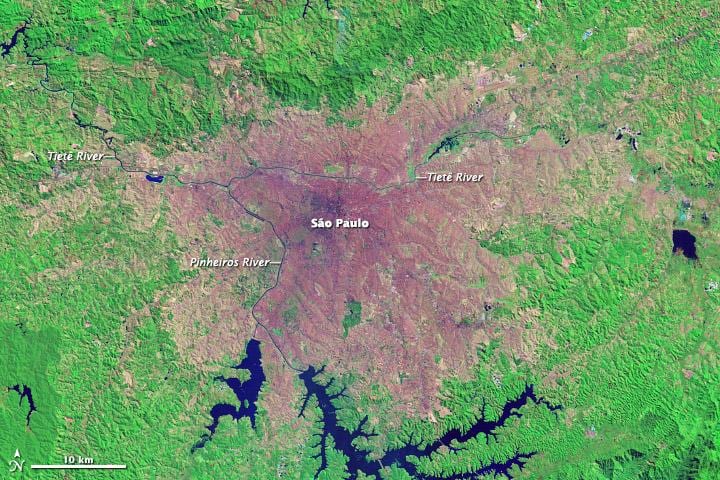 ساؤ پالو topographic نقشہ