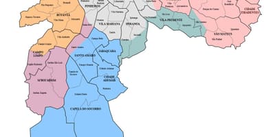 ساؤ پالو کے مضافات نقشہ